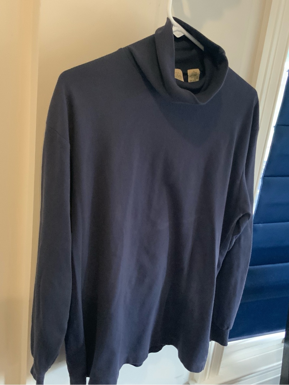 Men's Navy Turtleneck Sweater St. John’s bay sku 3179